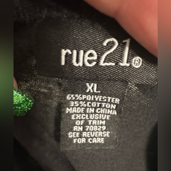 Rue21 Black Tank Top with Silver Sequins - Picture 3 of 4